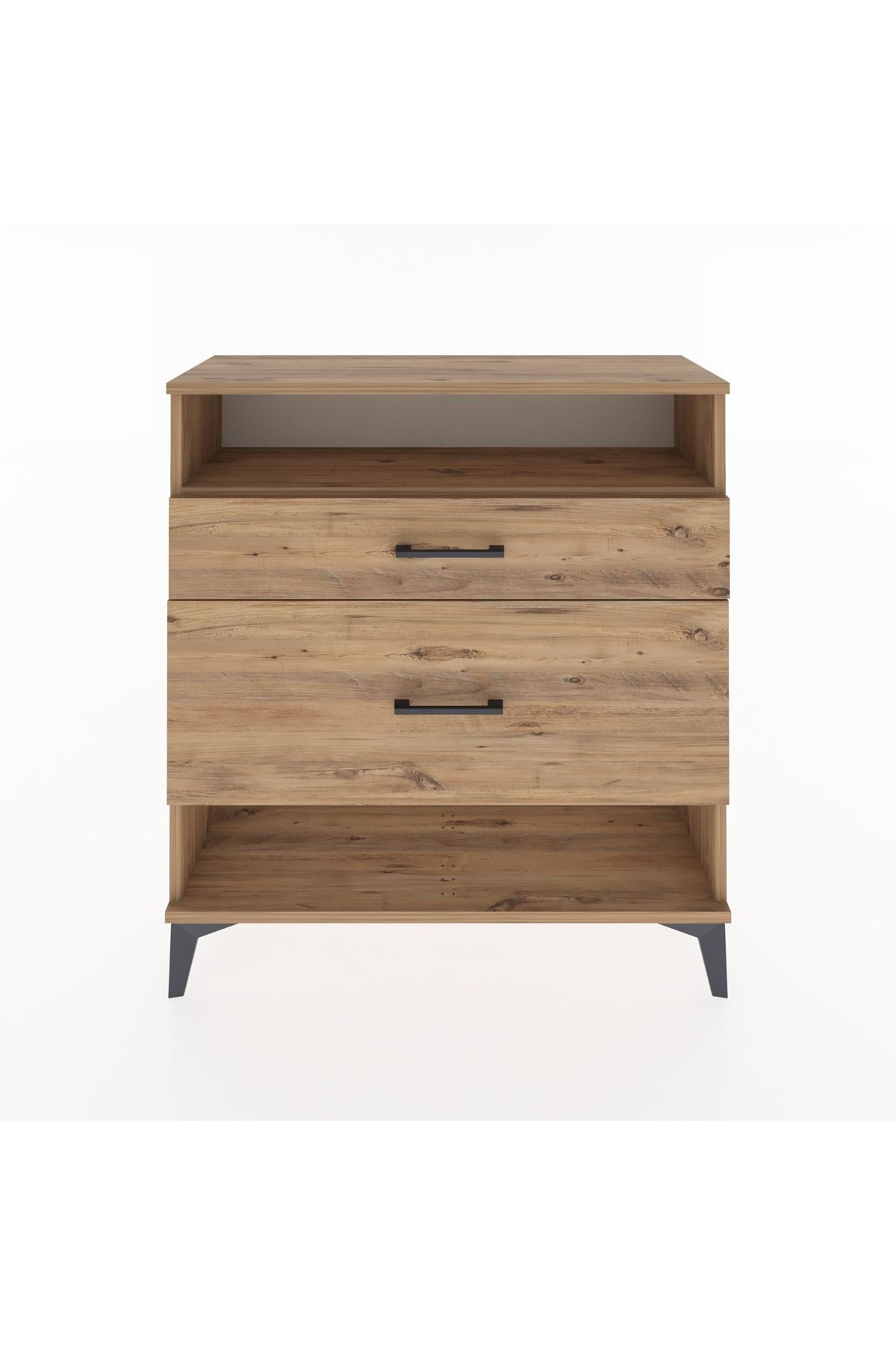 Arges Şifonyer Tek Raflı 2 Çekmeceli 88x30x96 - S04M019V9A