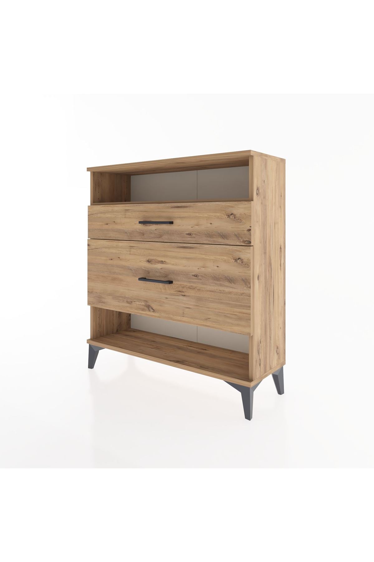 Arges Şifonyer Tek Raflı 2 Çekmeceli 88x30x96 - S04M019V9A