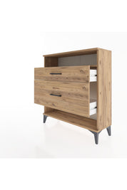 Arges Şifonyer Tek Raflı 2 Çekmeceli 88x30x96 - S04M019V9A