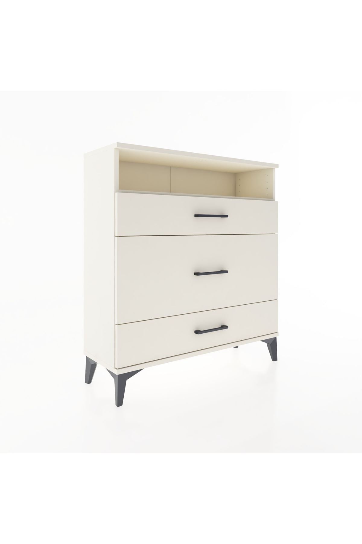 Arges Şifonyer Tek Raflı 3 Çekmeceli 88x30x96 - S04M020V1A