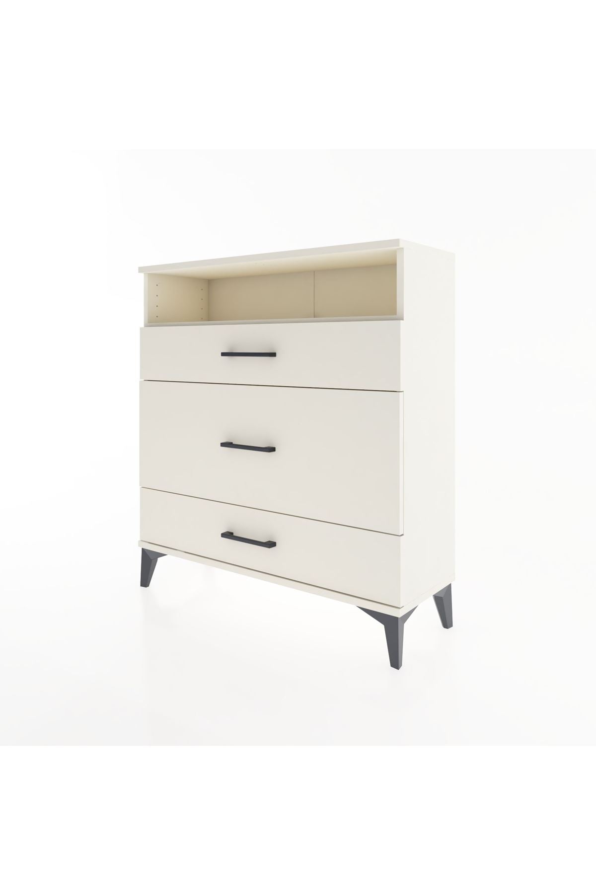 Arges Şifonyer Tek Raflı 3 Çekmeceli 88x30x96 - S04M020V1A