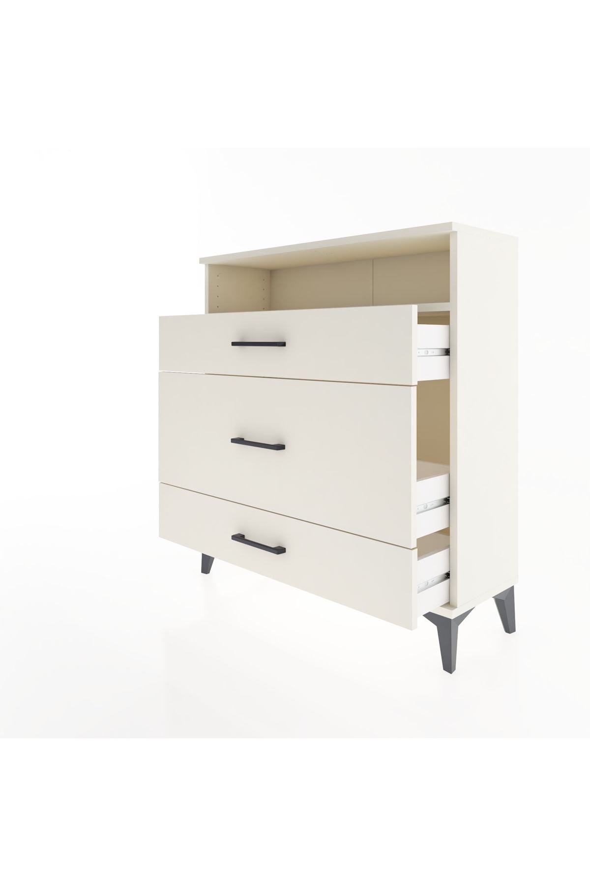 Arges Şifonyer Tek Raflı 3 Çekmeceli 88x30x96 - S04M020V1A