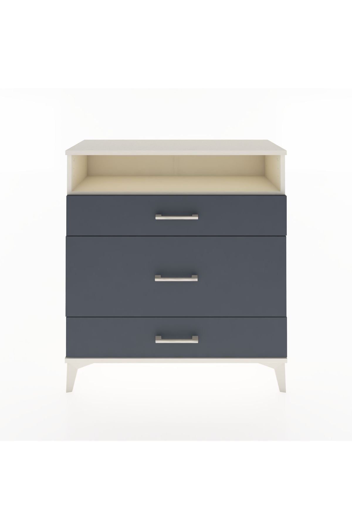 Arges Şifonyer Tek Raflı 3 Çekmeceli 88x30x96 - S04M020V2A