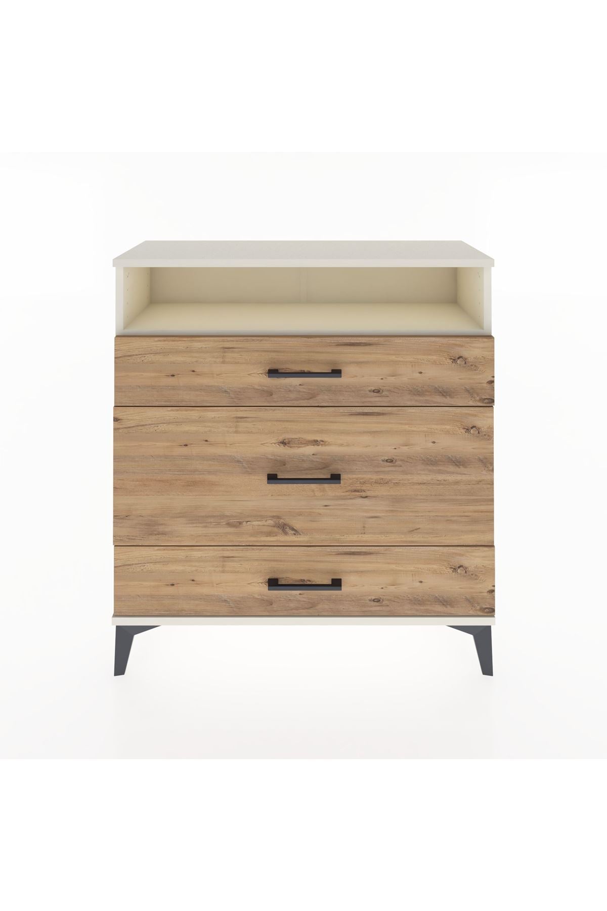 Arges Şifonyer Tek Raflı 3 Çekmeceli 88x30x96 - S04M020V3A