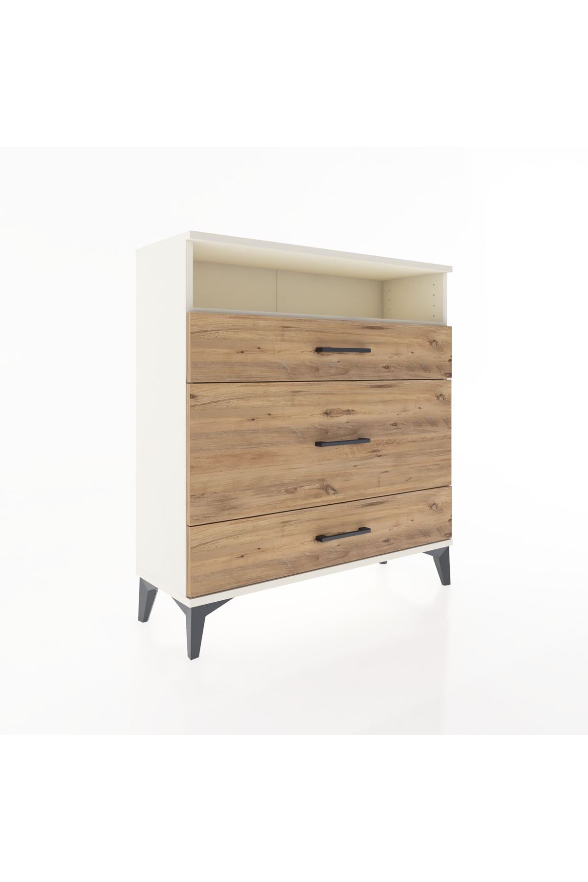 Arges Şifonyer Tek Raflı 3 Çekmeceli 88x30x96 - S04M020V3A