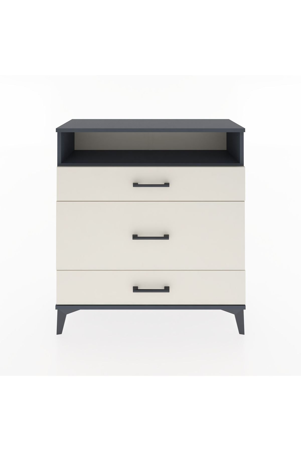 Arges Şifonyer Tek Raflı 3 Çekmeceli 88x30x96 - S04M020V4A