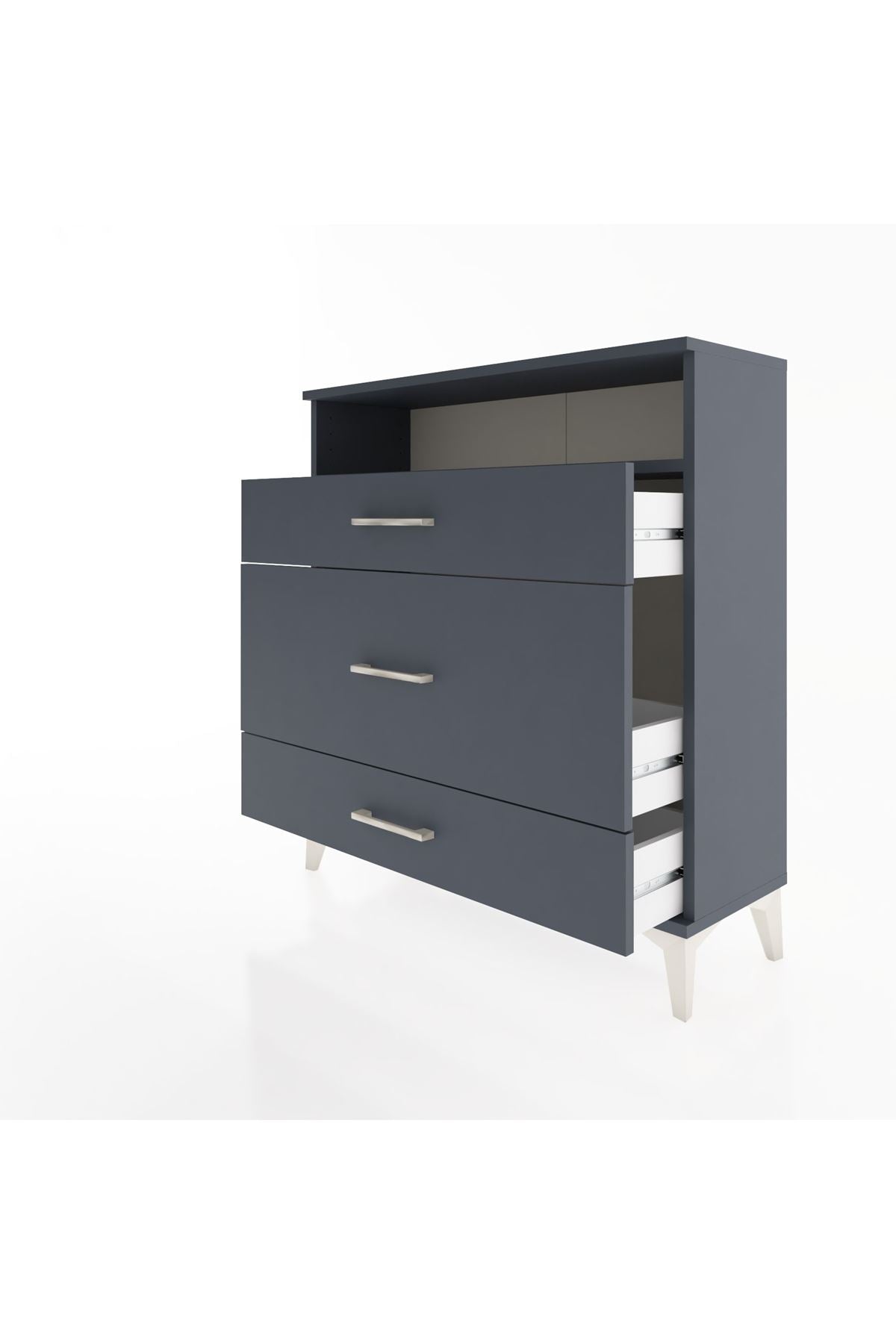 Arges Şifonyer Tek Raflı 3 Çekmeceli 88x30x96 - S04M020V5A