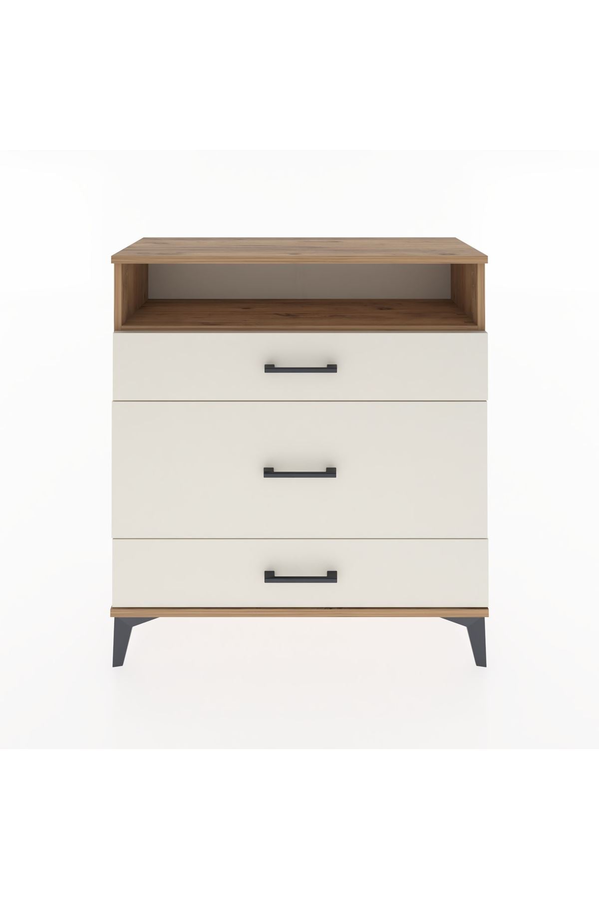 Arges Şifonyer Tek Raflı 3 Çekmeceli 88x30x96 - S04M020V7A