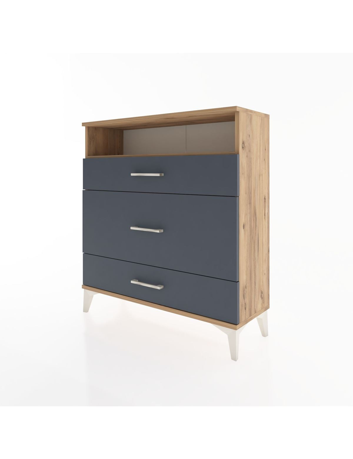 Arges Şifonyer Tek Raflı 3 Çekmeceli 88x30x96 - S04M020V8A