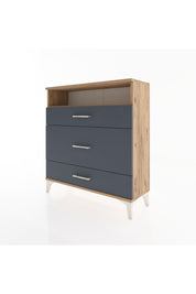 Arges Şifonyer Tek Raflı 3 Çekmeceli 88x30x96 - S04M020V8A