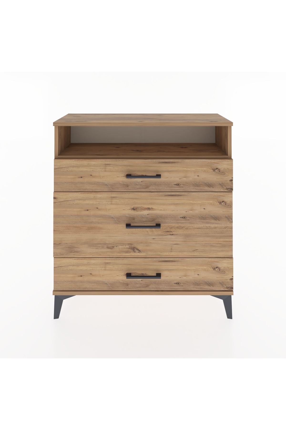 Arges Şifonyer Tek Raflı 3 Çekmeceli 88x30x96 - S04M020V9A