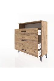 Arges Şifonyer Tek Raflı 3 Çekmeceli 88x30x96 - S04M020V9A