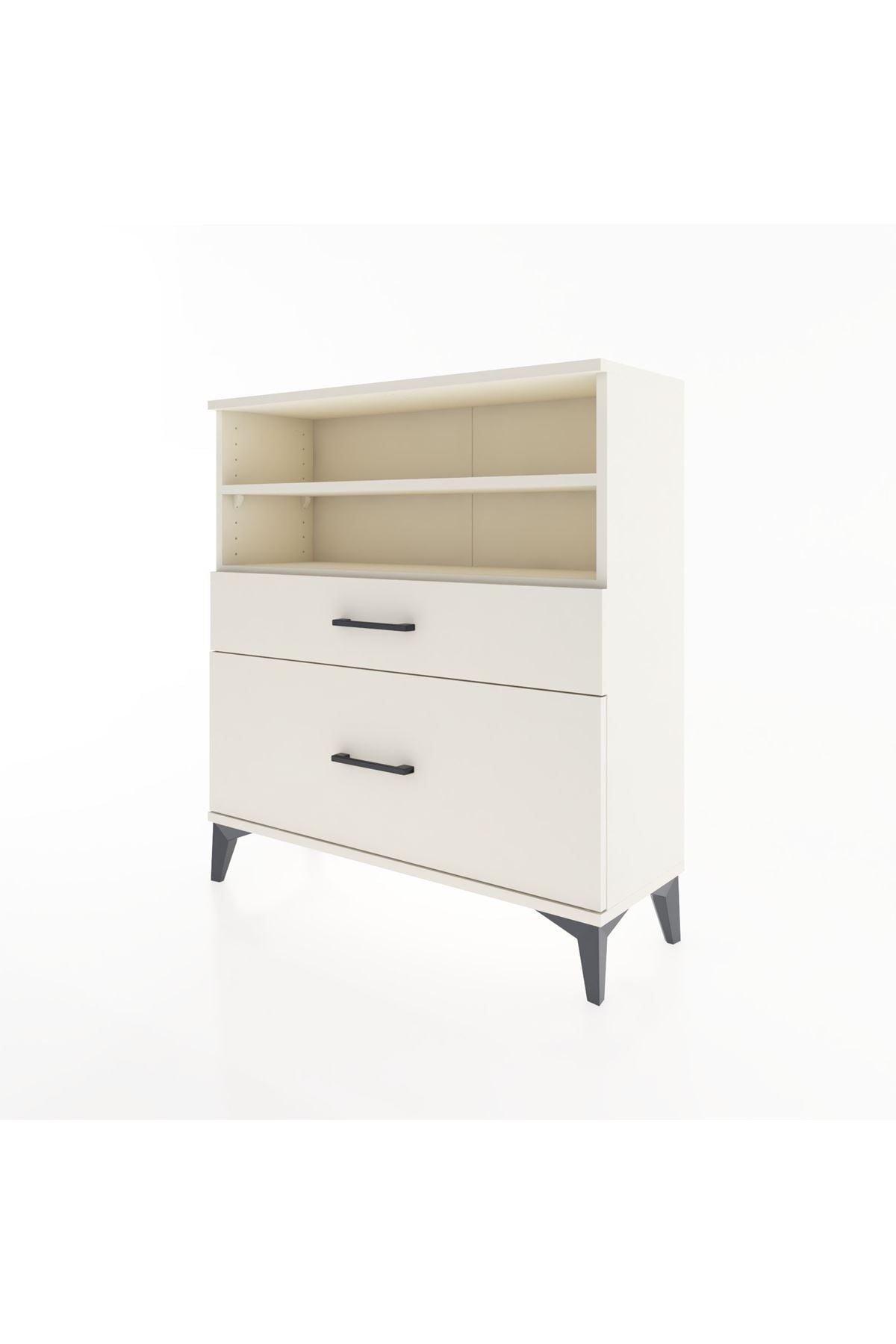 Arges Şifonyer 2 Raflı 2 Çekmeceli 88x30x96 - S04M021V1A