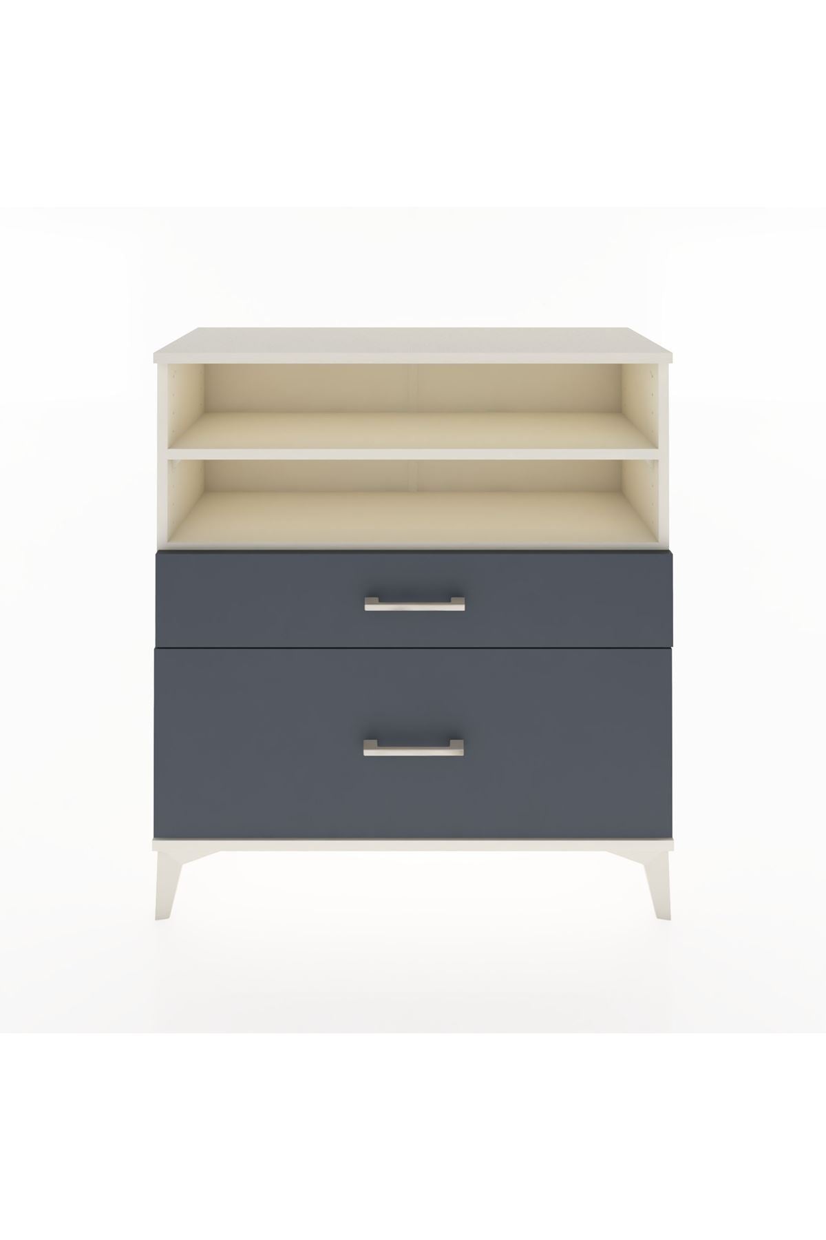 Arges Şifonyer 2 Raflı 2 Çekmeceli 88x30x96 - S04M021V2A
