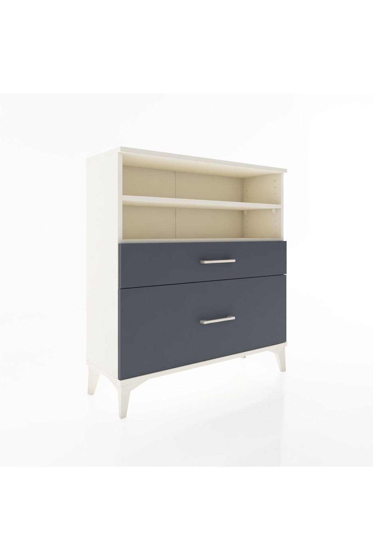 Arges Şifonyer 2 Raflı 2 Çekmeceli 88x30x96 - S04M021V2A