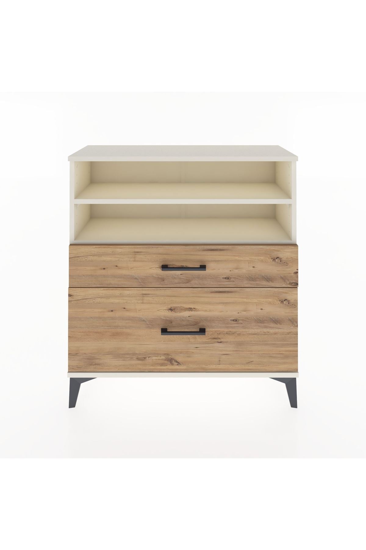 Arges Şifonyer 2 Raflı 2 Çekmeceli 88x30x96 - S04M021V3A