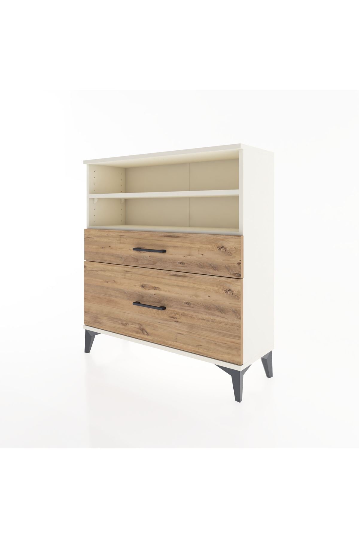 Arges Şifonyer 2 Raflı 2 Çekmeceli 88x30x96 - S04M021V3A