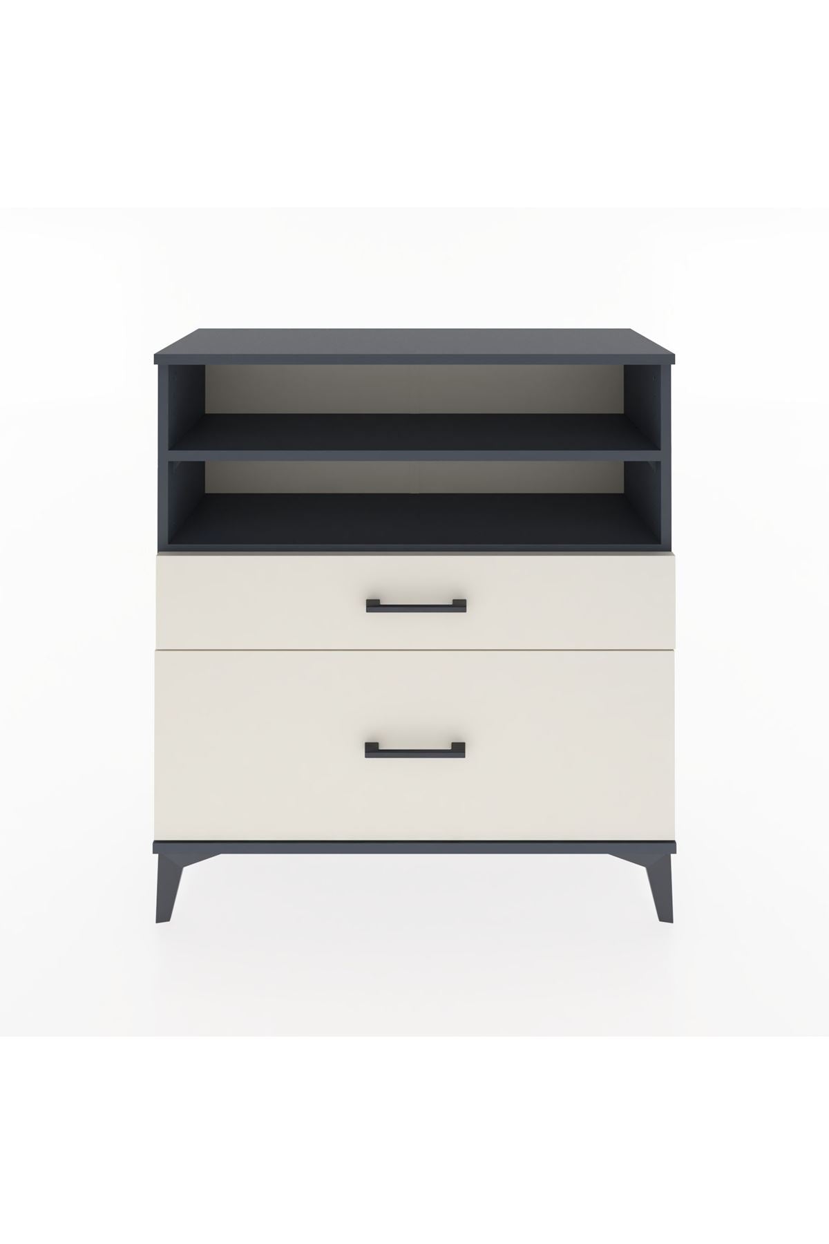 Arges Şifonyer 2 Raflı 2 Çekmeceli 88x30x96 - S04M021V4A