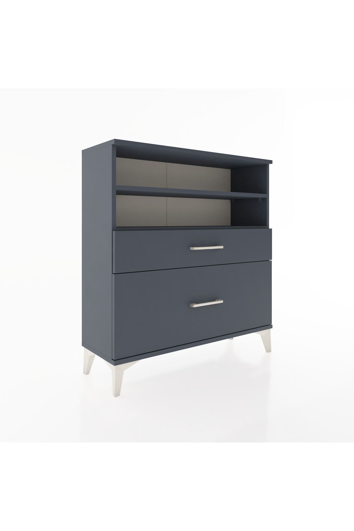 Arges Şifonyer 2 Raflı 2 Çekmeceli 88x30x96 - S04M021V5A
