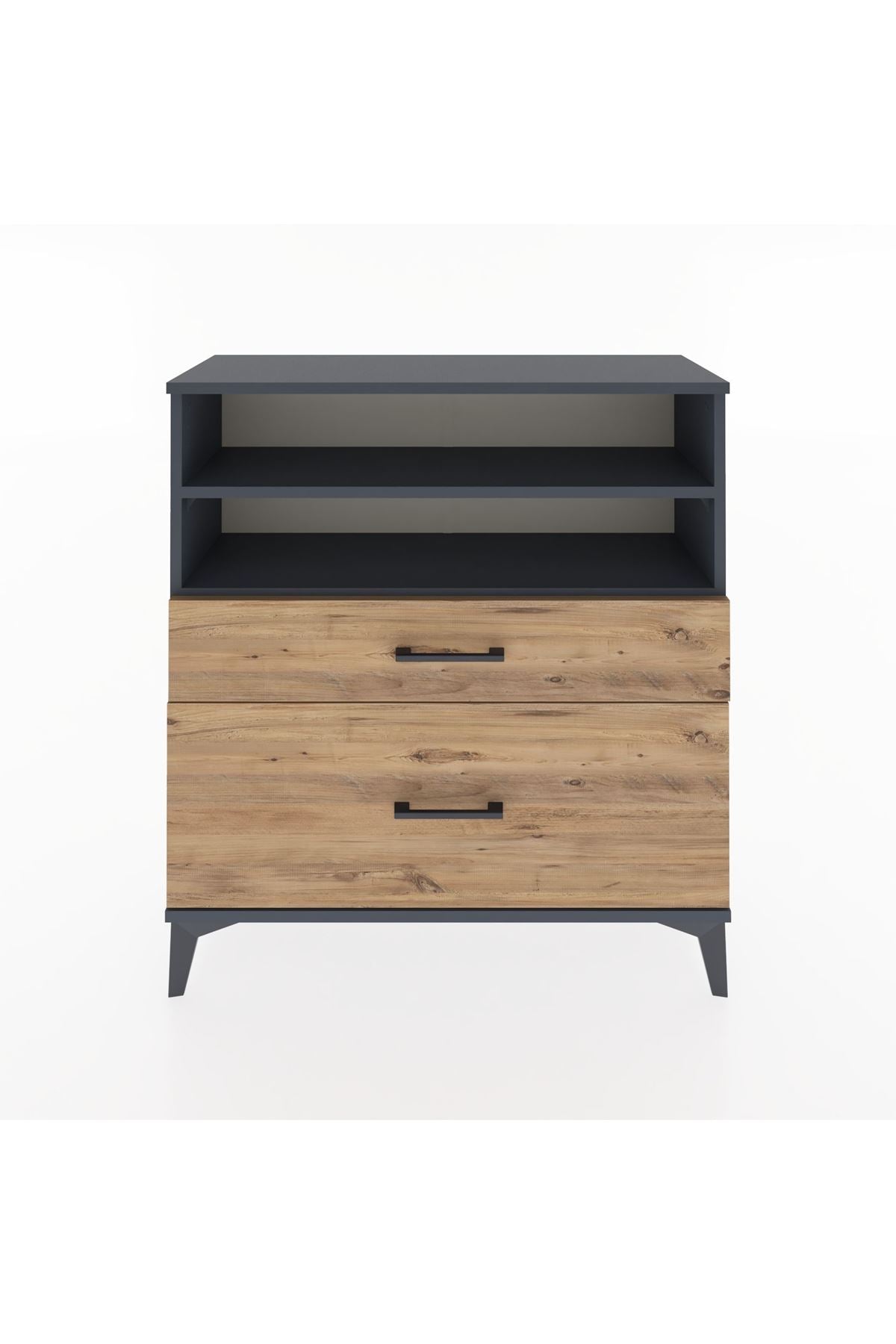 Arges Şifonyer 2 Raflı 2 Çekmeceli 88x30x96 - S04M021V6A