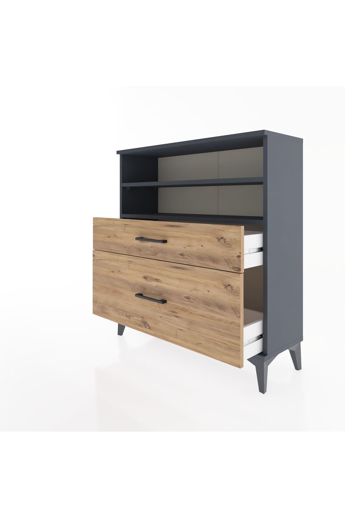 Arges Şifonyer 2 Raflı 2 Çekmeceli 88x30x96 - S04M021V6A