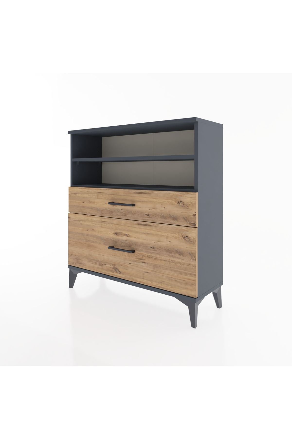 Arges Şifonyer 2 Raflı 2 Çekmeceli 88x30x96 - S04M021V6A