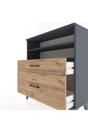 Arges Şifonyer 2 Raflı 2 Çekmeceli 88x30x96 - S04M021V6A