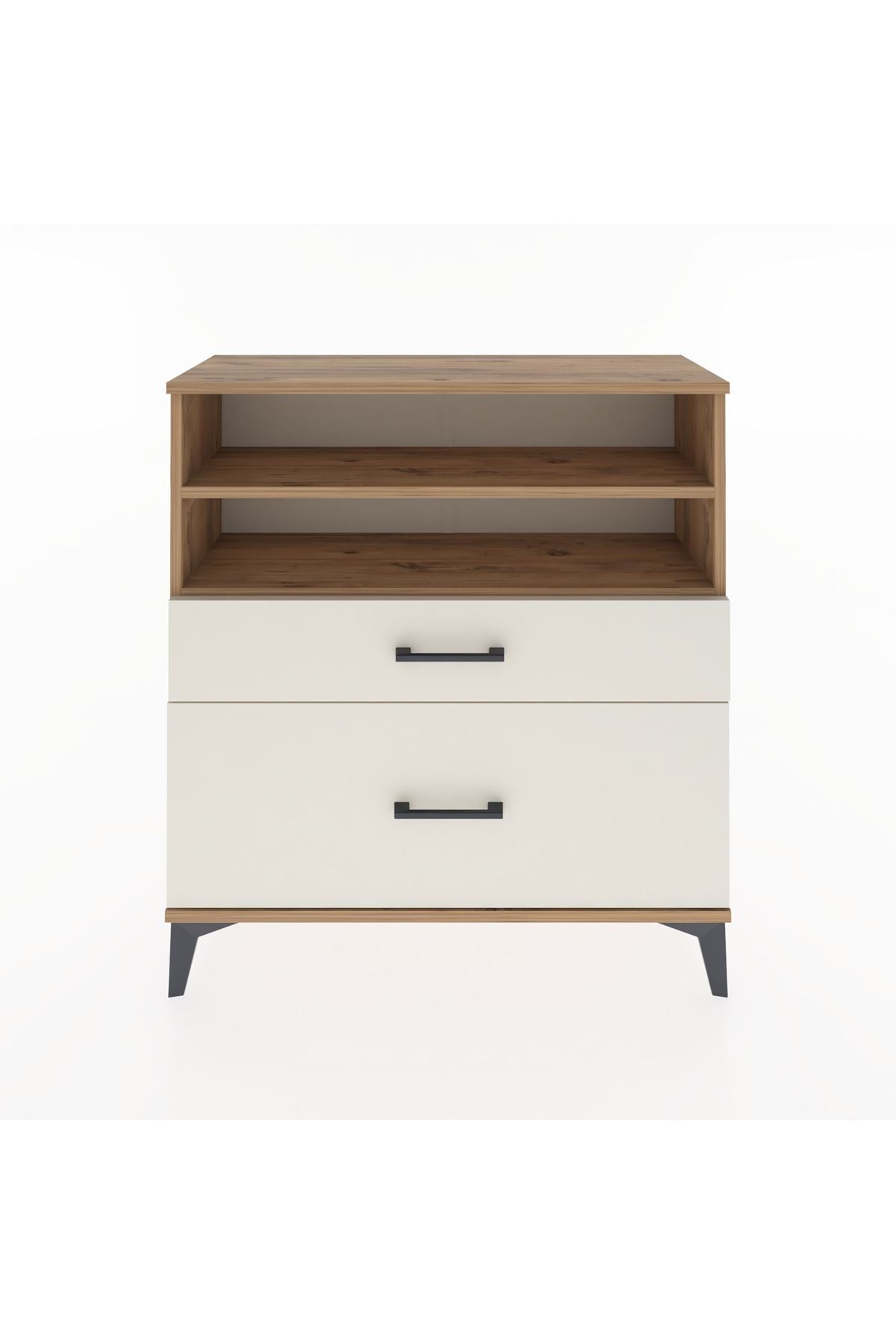 Arges Şifonyer 2 Raflı 2 Çekmeceli 88x30x96 - S04M021V7A