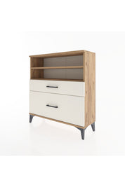 Arges Şifonyer 2 Raflı 2 Çekmeceli 88x30x96 - S04M021V7A