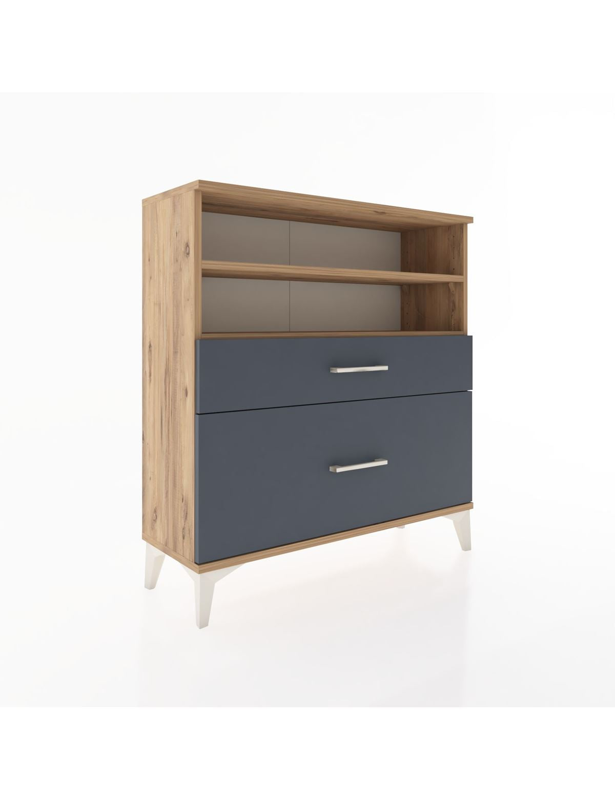 Arges Şifonyer 2 Raflı 2 Çekmeceli 88x30x96 - S04M021V8A