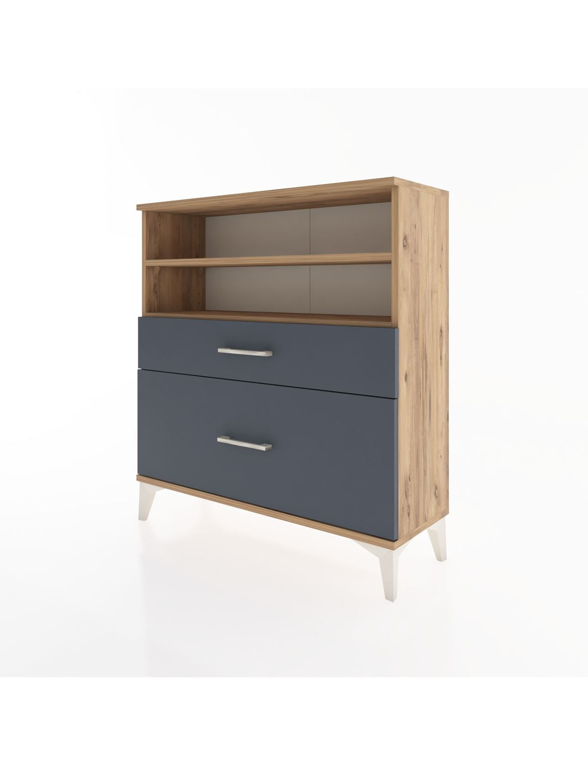 Arges Şifonyer 2 Raflı 2 Çekmeceli 88x30x96 - S04M021V8A
