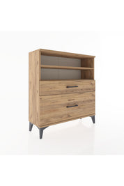 Arges Şifonyer 2 Raflı 2 Çekmeceli 88x30x96 - S04M021V9A