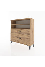 Arges Şifonyer 2 Raflı 2 Çekmeceli 88x30x96 - S04M021V9A