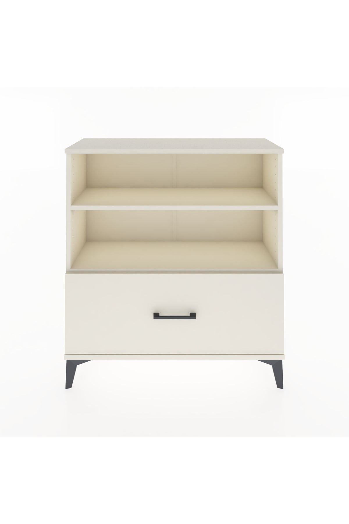Arges Şifonyer 2 Raflı Tek Çekmeceli 88x30x96 - S04M022V1A