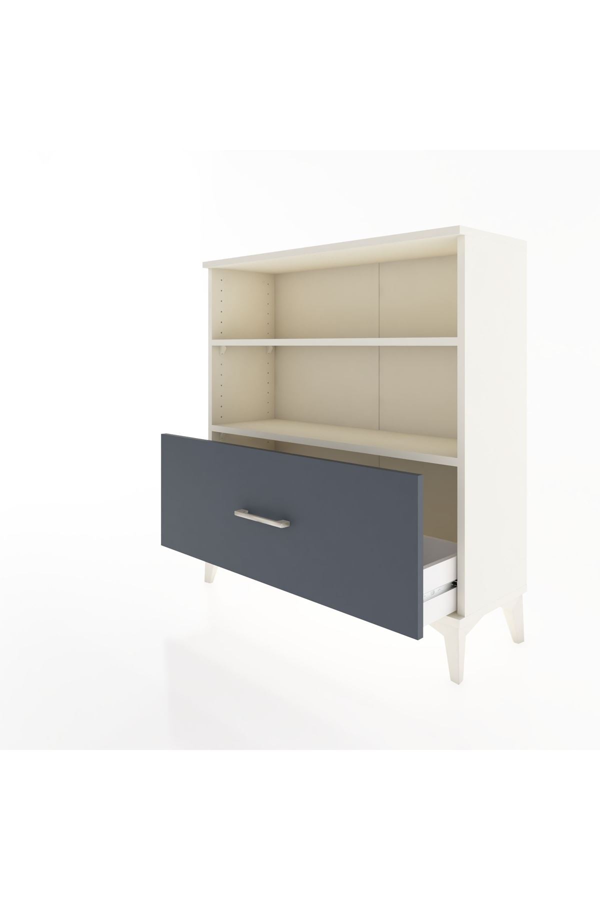 Arges Şifonyer 2 Raflı Tek Çekmeceli 88x30x96 - S04M022V2A