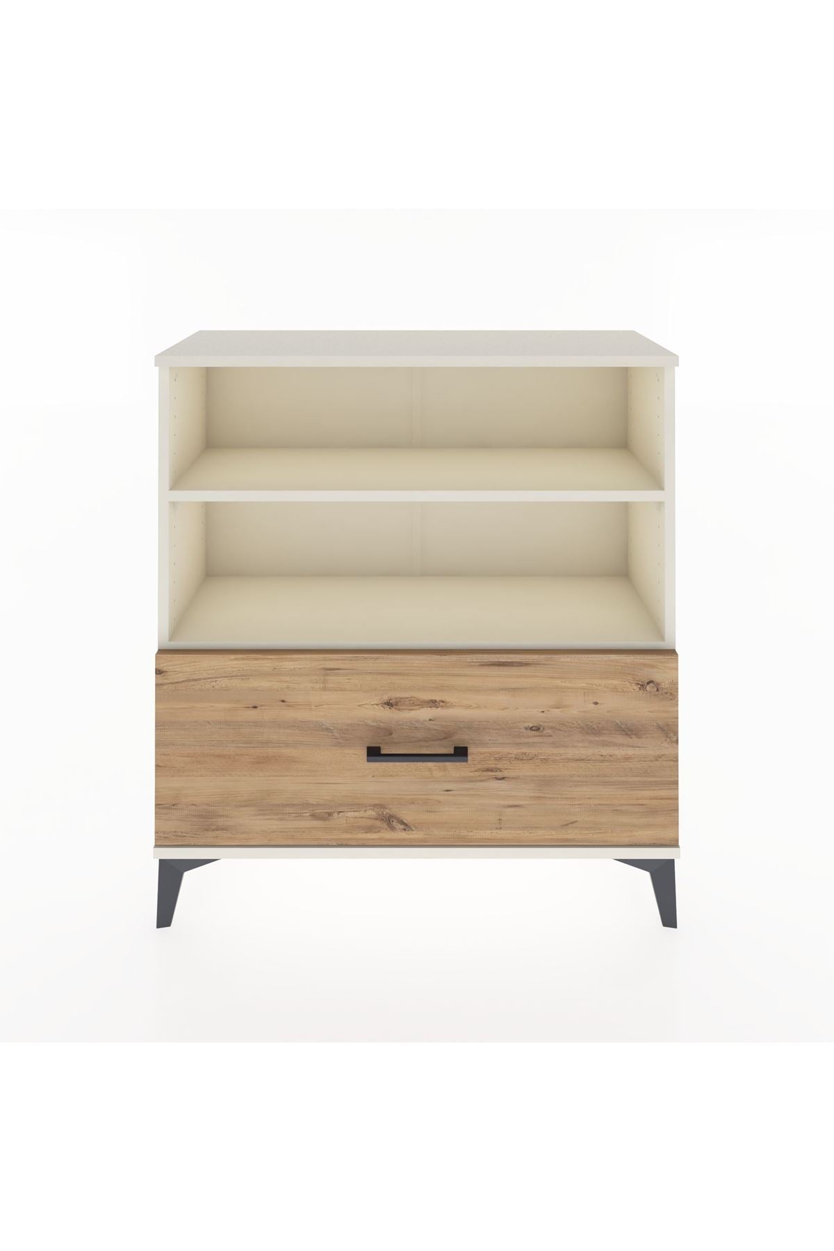 Arges Şifonyer 2 Raflı Tek Çekmeceli 88x30x96 - S04M022V3A