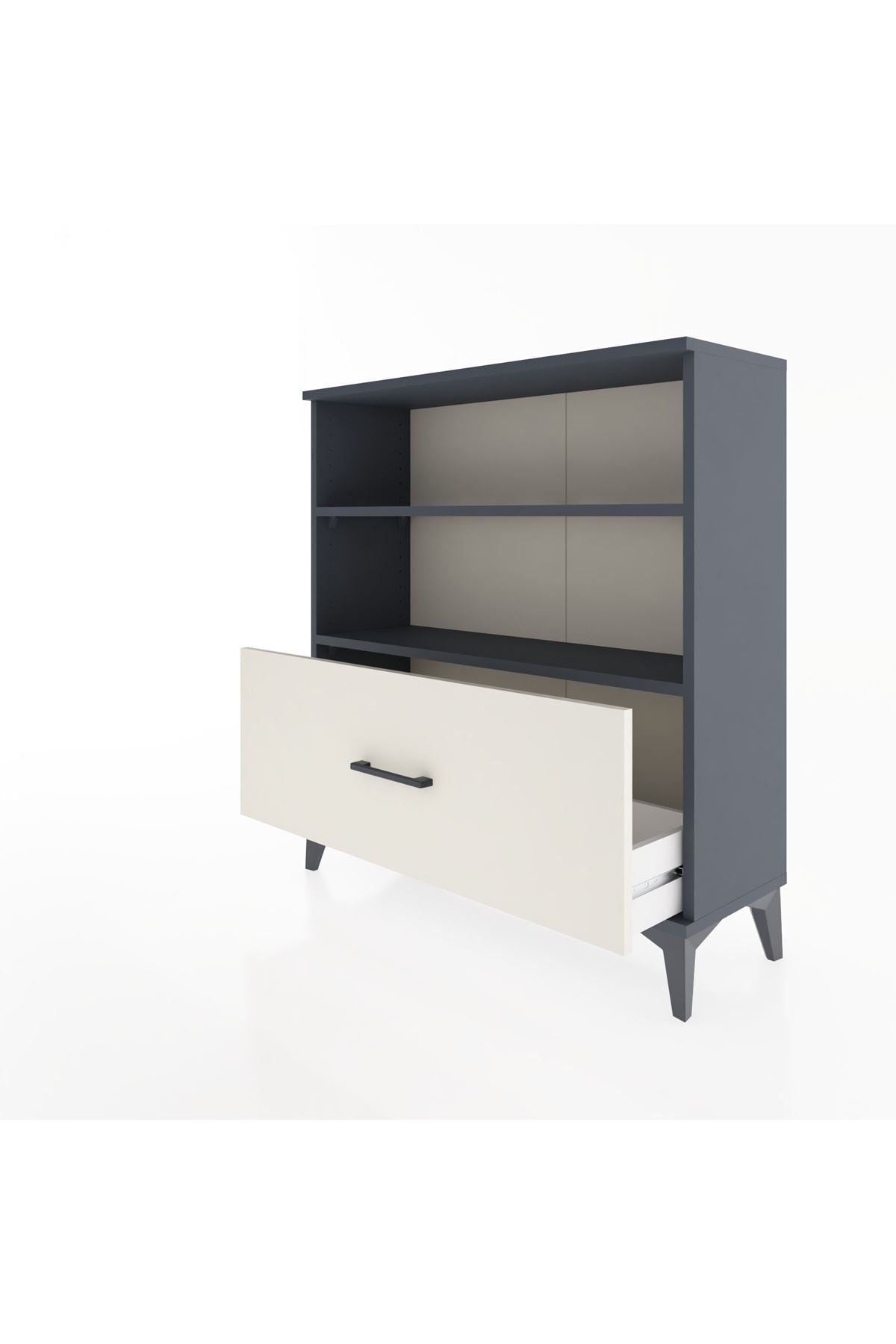 Arges Şifonyer 2 Raflı Tek Çekmeceli 88x30x96 - S04M022V4A