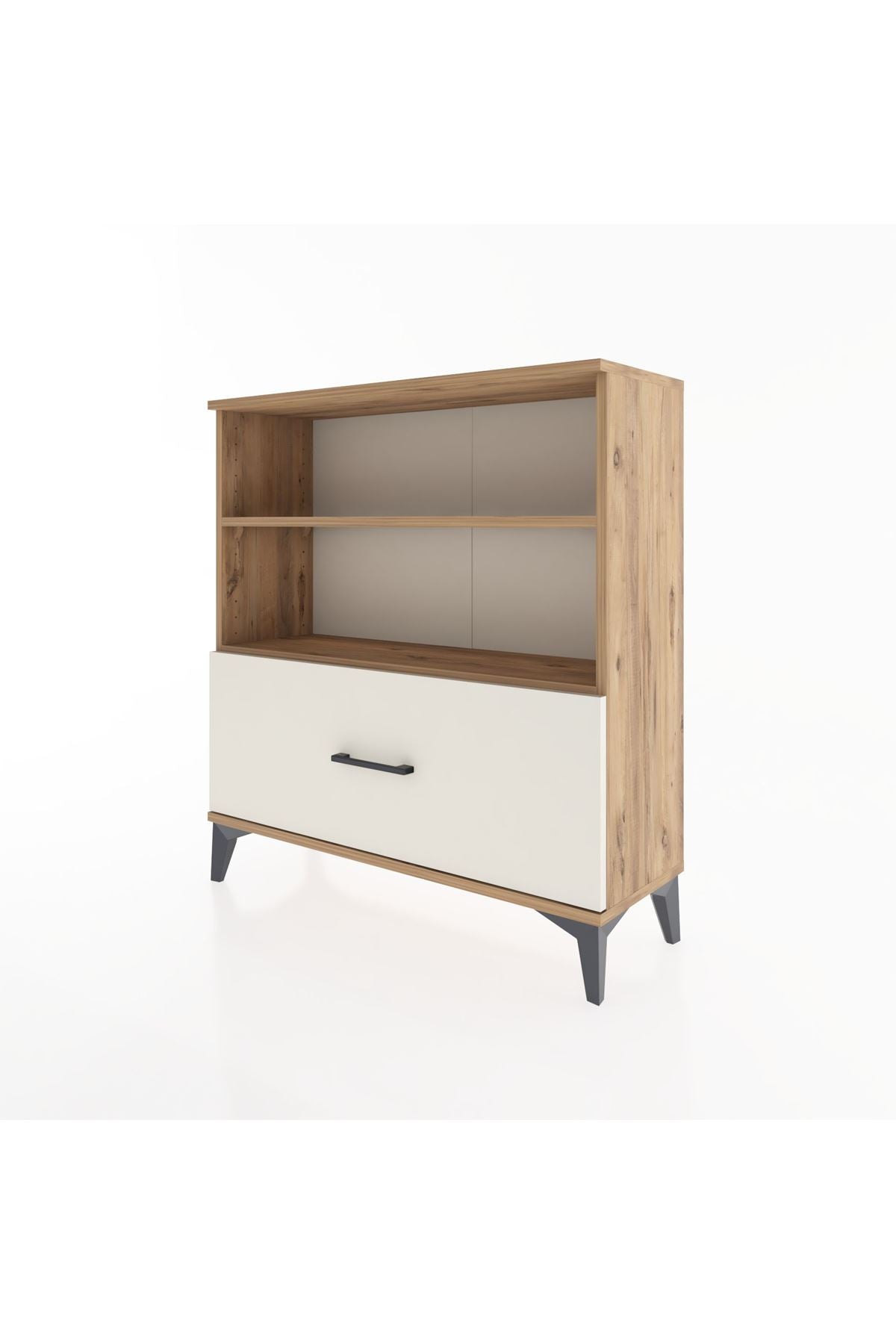 Arges Şifonyer 2 Raflı Tek Çekmeceli 88x30x96 - S04M022V7A