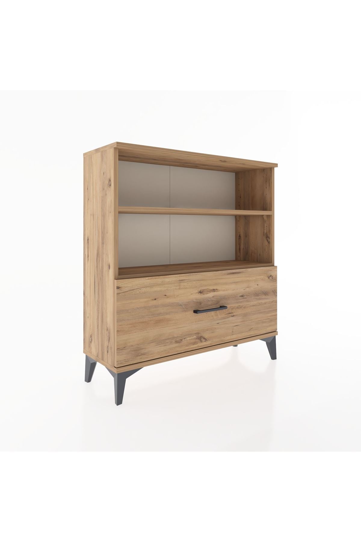 Arges Şifonyer 2 Raflı Tek Çekmeceli 88x30x96 - S04M022V9A