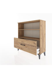 Arges Şifonyer 2 Raflı Tek Çekmeceli 88x30x96 - S04M022V9A
