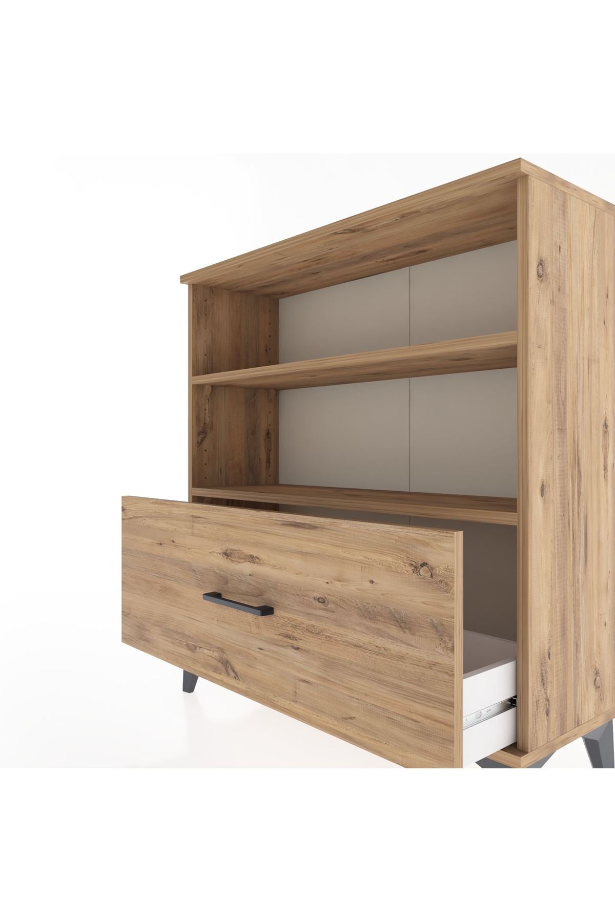 Arges Şifonyer 2 Raflı Tek Çekmeceli 88x30x96 - S04M022V9A