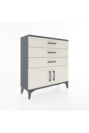 Arges Şifonyer Tek Raflı 3 Çekmeceli 2 Kapaklı 88x30x96 - S04M023V4A