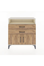 Arges Şifonyer 2 Raflı 2 Çekmeceli 2 Kapaklı 88x30x96 - S04M024V3A