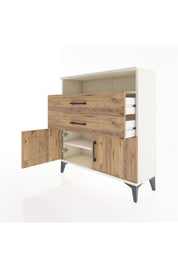Arges Şifonyer 2 Raflı 2 Çekmeceli 2 Kapaklı 88x30x96 - S04M024V3A