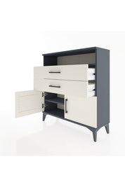 Arges Şifonyer 2 Raflı 2 Çekmeceli 2 Kapaklı 88x30x96 - S04M024V4A