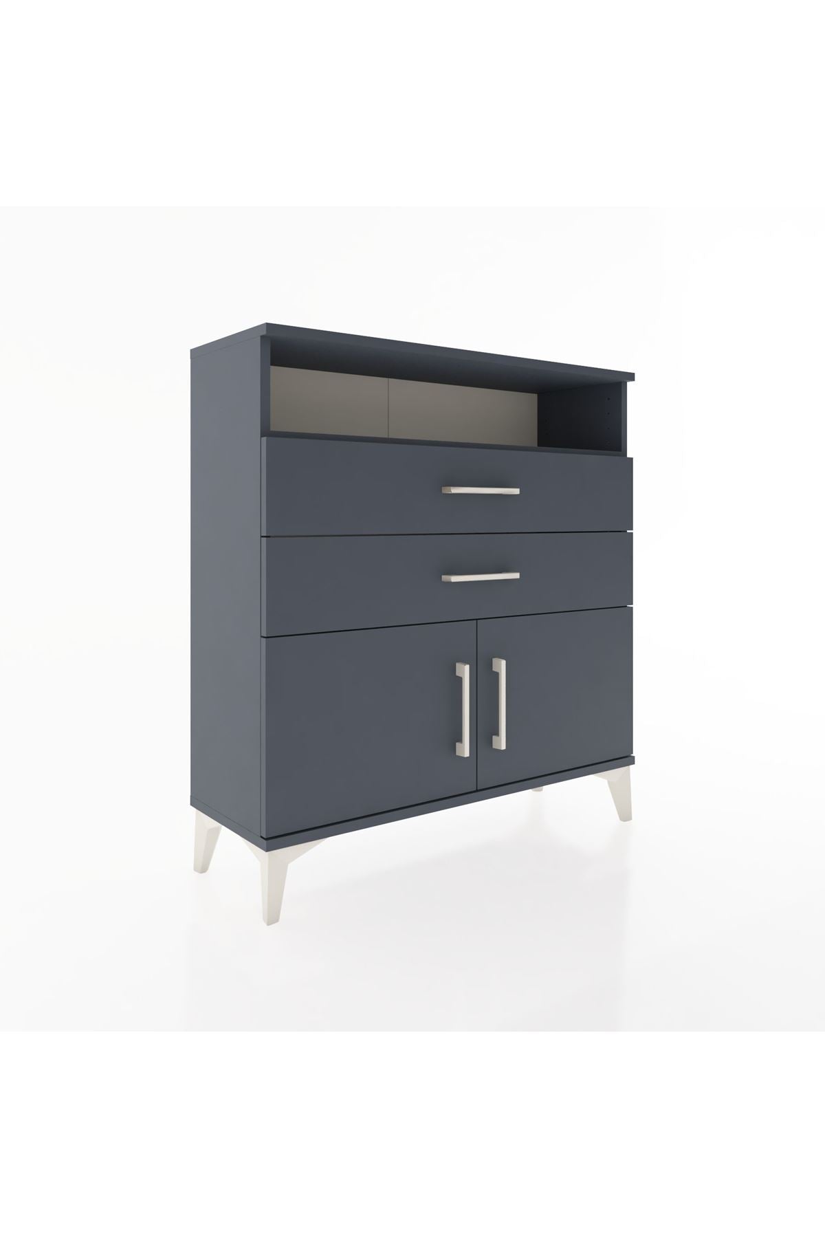 Arges Şifonyer 2 Raflı 2 Çekmeceli 2 Kapaklı 88x30x96 - S04M024V5A