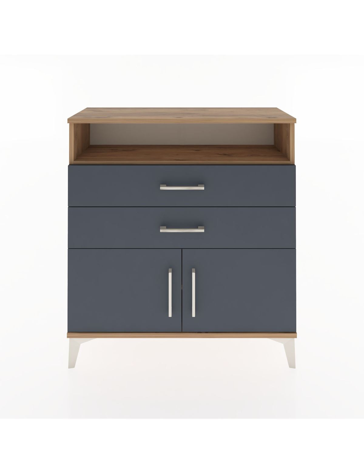 Arges Şifonyer 2 Raflı 2 Çekmeceli 2 Kapaklı 88x30x96 - S04M024V8A