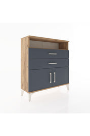 Arges Şifonyer 2 Raflı 2 Çekmeceli 2 Kapaklı 88x30x96 - S04M024V8A
