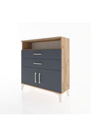 Arges Şifonyer 2 Raflı 2 Çekmeceli 2 Kapaklı 88x30x96 - S04M024V8A