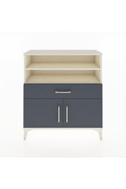 Arges Şifonyer 3 Raflı Tek Çekmeceli 2 Kapaklı 88x30x96 - S04M025V2A